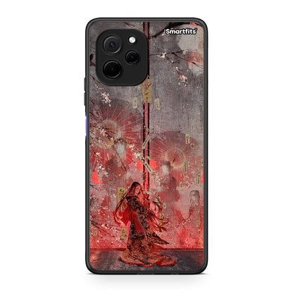Θήκη Huawei Nova Y61 Nezuko Kamado από τη Smartfits με σχέδιο στο πίσω μέρος και μαύρο περίβλημα | Huawei Nova Y61 Nezuko Kamado Case with Colorful Back and Black Bezels