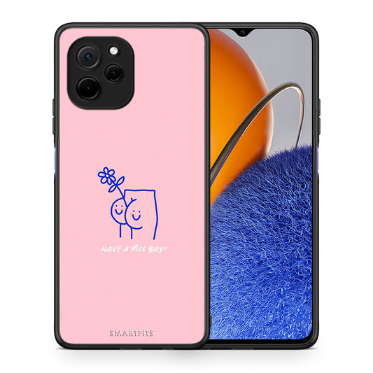 Θήκη Huawei Nova Y61 Nice Day από τη Smartfits με σχέδιο στο πίσω μέρος και μαύρο περίβλημα | Huawei Nova Y61 Nice Day Case with Colorful Back and Black Bezels