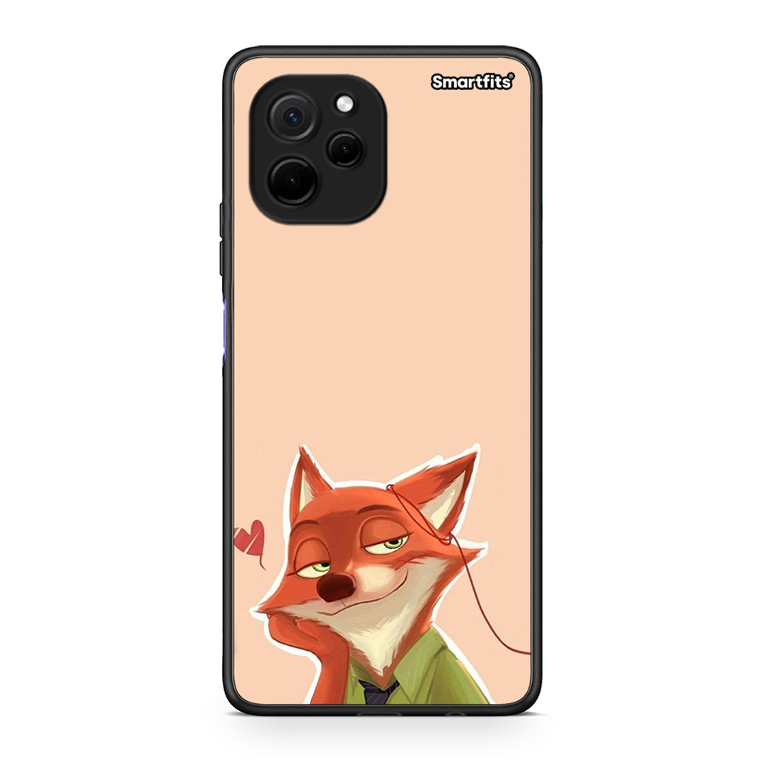 Θήκη Huawei Nova Y61 Nick Wilde And Judy Hopps Love 1 από τη Smartfits με σχέδιο στο πίσω μέρος και μαύρο περίβλημα | Huawei Nova Y61 Nick Wilde And Judy Hopps Love 1 Case with Colorful Back and Black Bezels