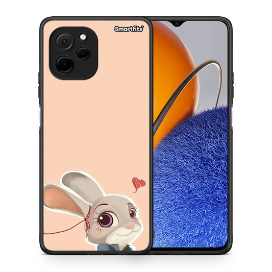 Θήκη Huawei Nova Y61 Nick Wilde And Judy Hopps Love 2 από τη Smartfits με σχέδιο στο πίσω μέρος και μαύρο περίβλημα | Huawei Nova Y61 Nick Wilde And Judy Hopps Love 2 Case with Colorful Back and Black Bezels