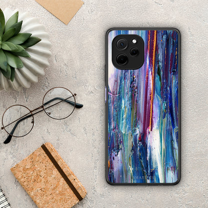 Θήκη Huawei Nova Y61 Paint Winter από τη Smartfits με σχέδιο στο πίσω μέρος και μαύρο περίβλημα | Huawei Nova Y61 Paint Winter Case with Colorful Back and Black Bezels
