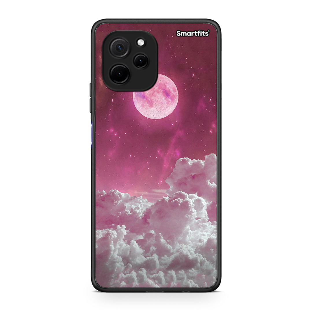 Θήκη Huawei Nova Y61 Pink Moon από τη Smartfits με σχέδιο στο πίσω μέρος και μαύρο περίβλημα | Huawei Nova Y61 Pink Moon Case with Colorful Back and Black Bezels
