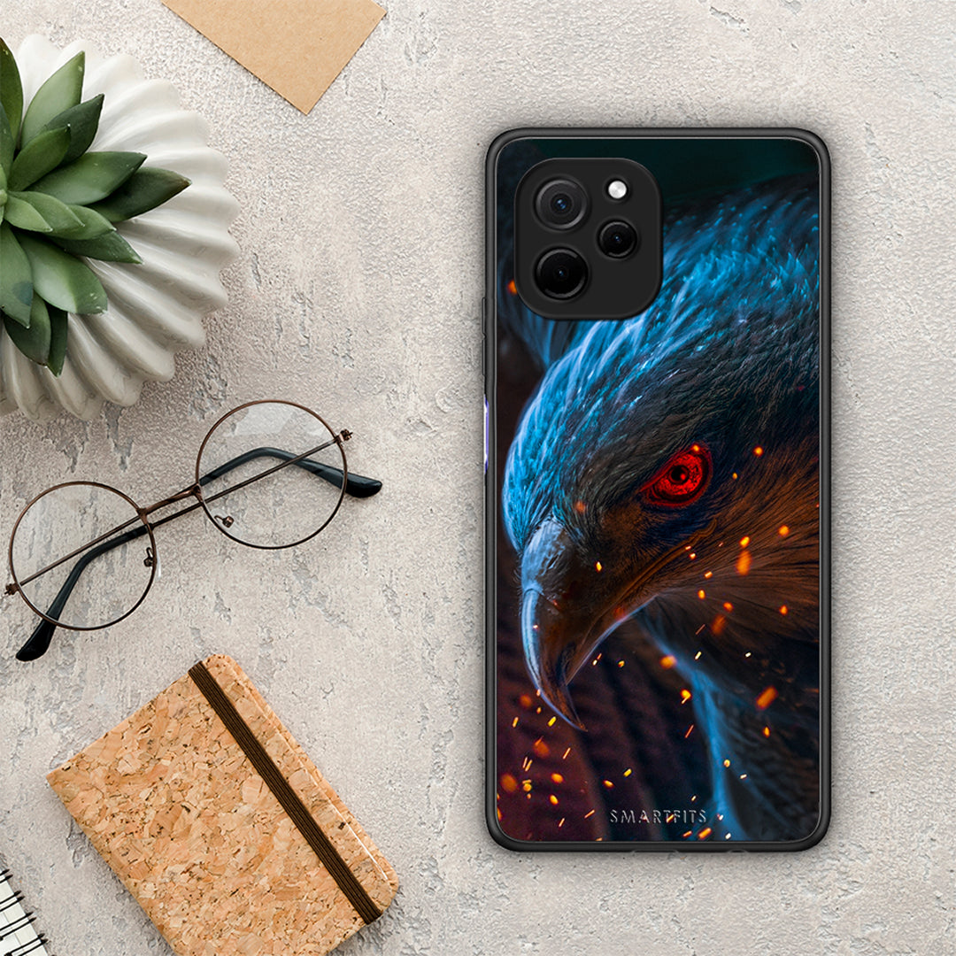 Θήκη Huawei Nova Y61 PopArt Eagle από τη Smartfits με σχέδιο στο πίσω μέρος και μαύρο περίβλημα | Huawei Nova Y61 PopArt Eagle Case with Colorful Back and Black Bezels