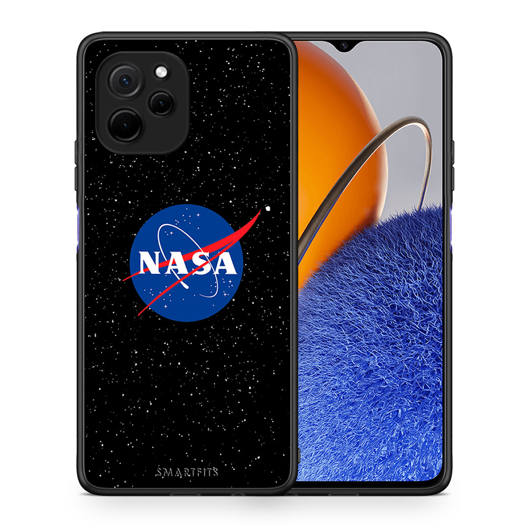 Θήκη Huawei Nova Y61 PopArt NASA από τη Smartfits με σχέδιο στο πίσω μέρος και μαύρο περίβλημα | Huawei Nova Y61 PopArt NASA Case with Colorful Back and Black Bezels