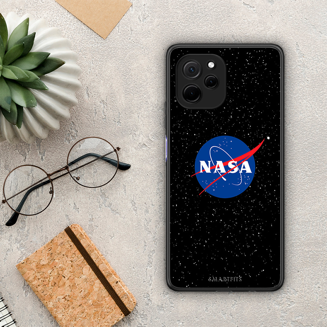 Θήκη Huawei Nova Y61 PopArt NASA από τη Smartfits με σχέδιο στο πίσω μέρος και μαύρο περίβλημα | Huawei Nova Y61 PopArt NASA Case with Colorful Back and Black Bezels