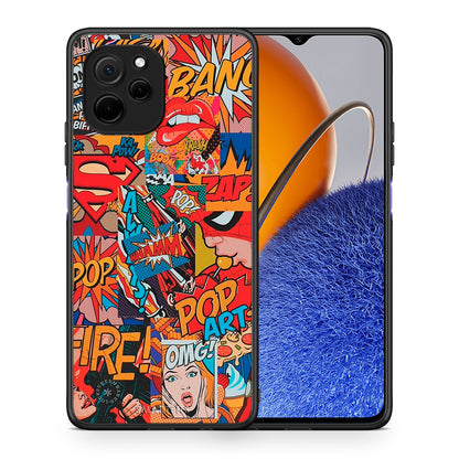Θήκη Huawei Nova Y61 PopArt OMG από τη Smartfits με σχέδιο στο πίσω μέρος και μαύρο περίβλημα | Huawei Nova Y61 PopArt OMG Case with Colorful Back and Black Bezels