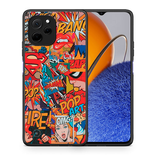 Θήκη Huawei Nova Y61 PopArt OMG από τη Smartfits με σχέδιο στο πίσω μέρος και μαύρο περίβλημα | Huawei Nova Y61 PopArt OMG Case with Colorful Back and Black Bezels