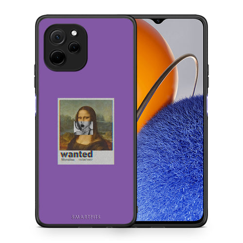 Θήκη Huawei Nova Y61 Popart Monalisa από τη Smartfits με σχέδιο στο πίσω μέρος και μαύρο περίβλημα | Huawei Nova Y61 Popart Monalisa Case with Colorful Back and Black Bezels