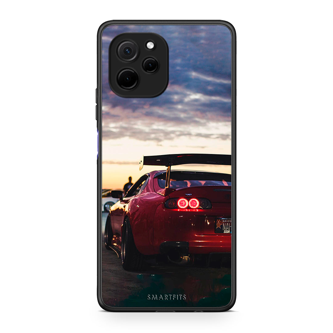 Θήκη Huawei Nova Y61 Racing Supra από τη Smartfits με σχέδιο στο πίσω μέρος και μαύρο περίβλημα | Huawei Nova Y61 Racing Supra Case with Colorful Back and Black Bezels