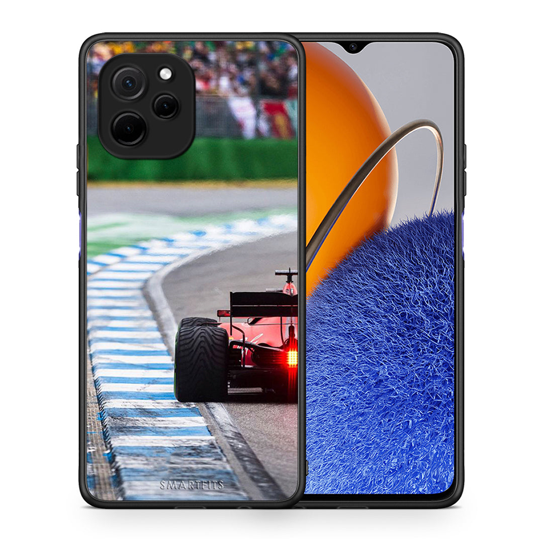 Θήκη Huawei Nova Y61 Racing Vibes από τη Smartfits με σχέδιο στο πίσω μέρος και μαύρο περίβλημα | Huawei Nova Y61 Racing Vibes Case with Colorful Back and Black Bezels