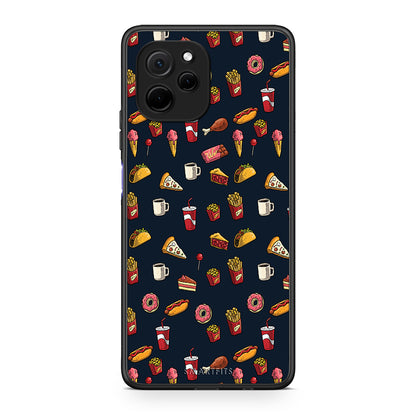 Θήκη Huawei Nova Y61 Random Hungry από τη Smartfits με σχέδιο στο πίσω μέρος και μαύρο περίβλημα | Huawei Nova Y61 Random Hungry Case with Colorful Back and Black Bezels