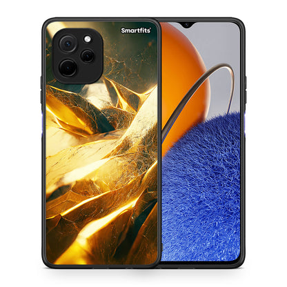 Θήκη Huawei Nova Y61 Real Gold από τη Smartfits με σχέδιο στο πίσω μέρος και μαύρο περίβλημα | Huawei Nova Y61 Real Gold Case with Colorful Back and Black Bezels