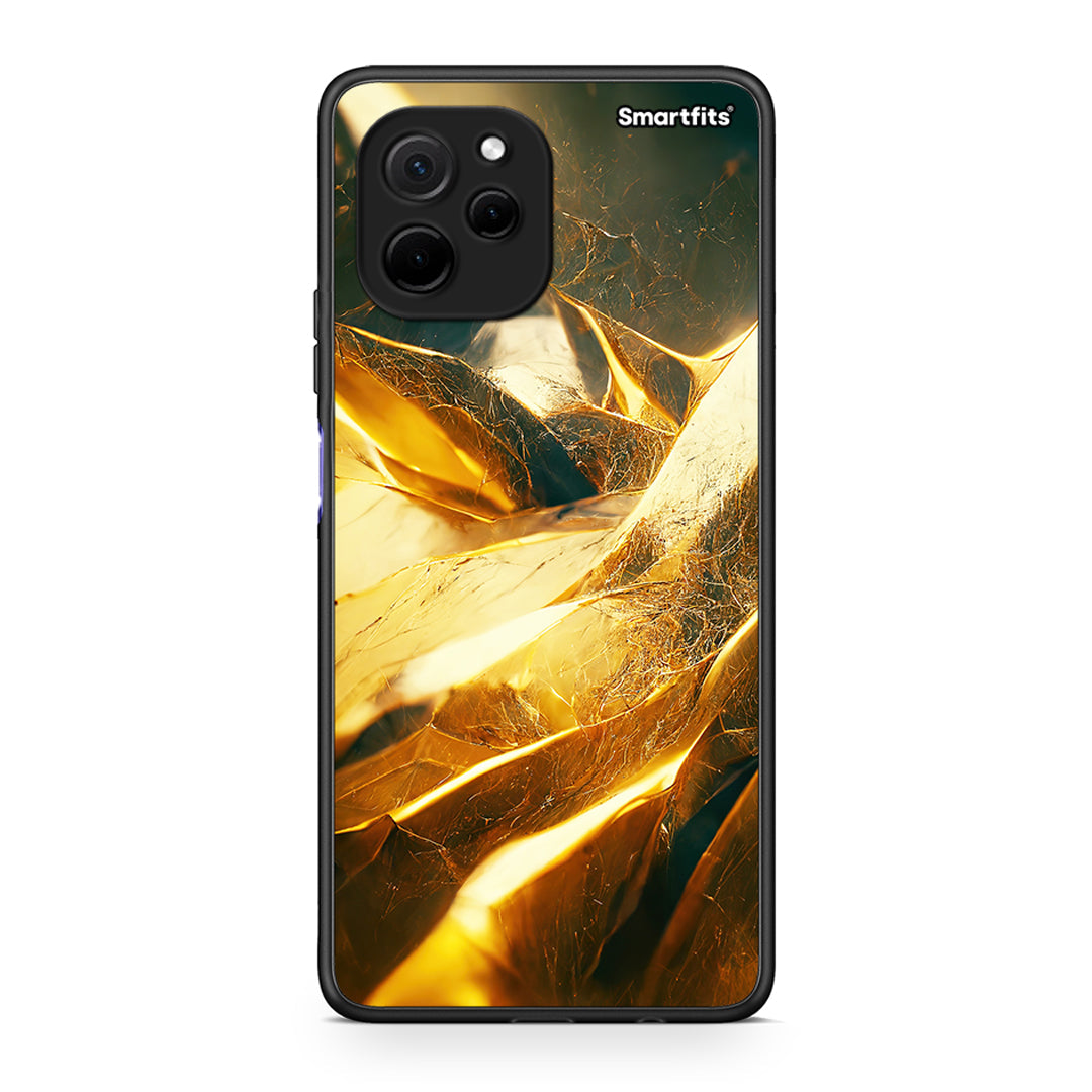 Θήκη Huawei Nova Y61 Real Gold από τη Smartfits με σχέδιο στο πίσω μέρος και μαύρο περίβλημα | Huawei Nova Y61 Real Gold Case with Colorful Back and Black Bezels