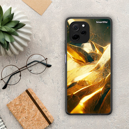 Θήκη Huawei Nova Y61 Real Gold από τη Smartfits με σχέδιο στο πίσω μέρος και μαύρο περίβλημα | Huawei Nova Y61 Real Gold Case with Colorful Back and Black Bezels