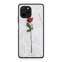 Thumbnail for Θήκη Huawei Nova Y61 Red Rose από τη Smartfits με σχέδιο στο πίσω μέρος και μαύρο περίβλημα | Huawei Nova Y61 Red Rose Case with Colorful Back and Black Bezels