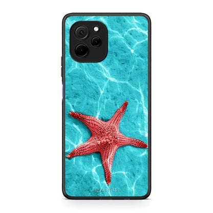 Θήκη Huawei Nova Y61 Red Starfish από τη Smartfits με σχέδιο στο πίσω μέρος και μαύρο περίβλημα | Huawei Nova Y61 Red Starfish Case with Colorful Back and Black Bezels