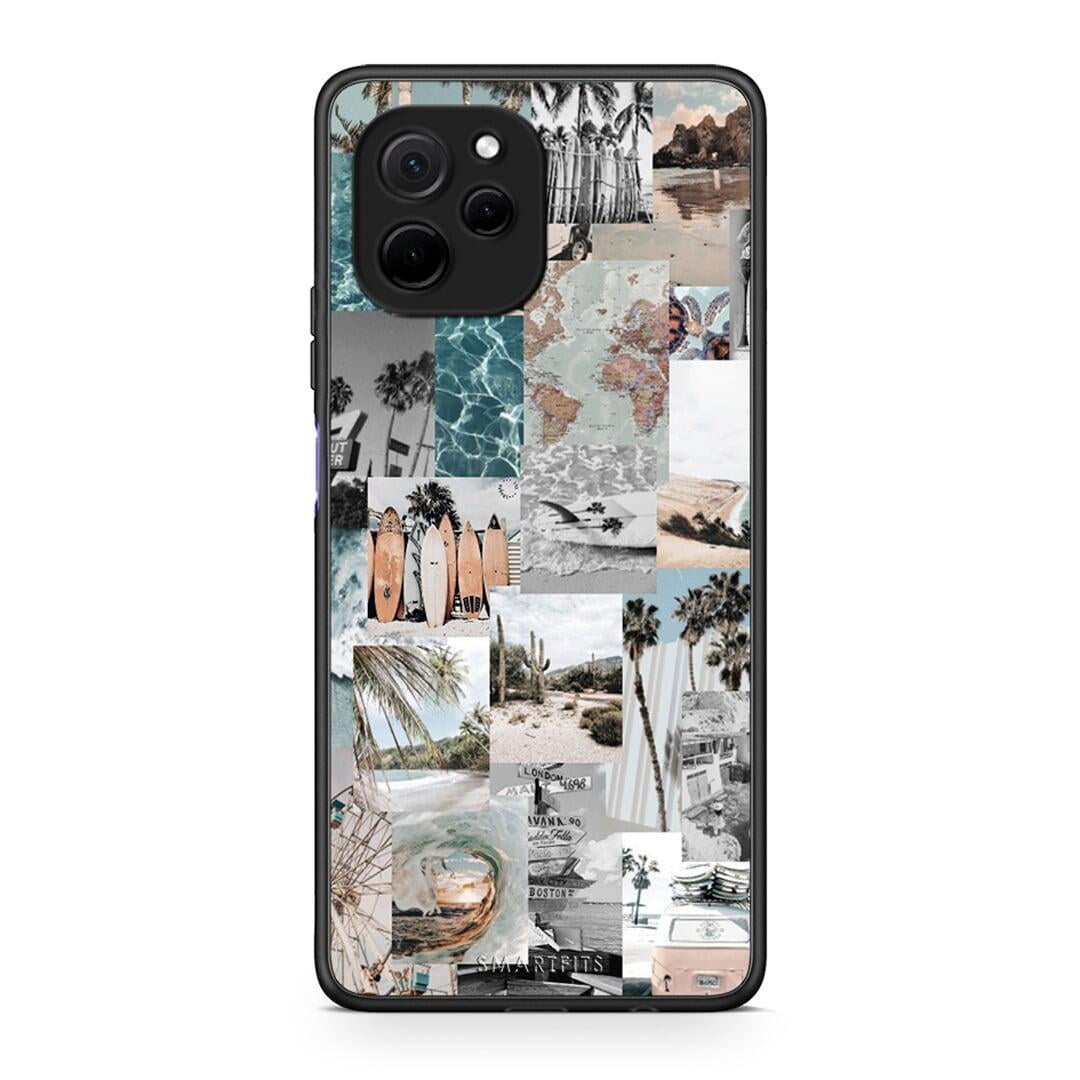 Θήκη Huawei Nova Y61 Retro Beach Life από τη Smartfits με σχέδιο στο πίσω μέρος και μαύρο περίβλημα | Huawei Nova Y61 Retro Beach Life Case with Colorful Back and Black Bezels