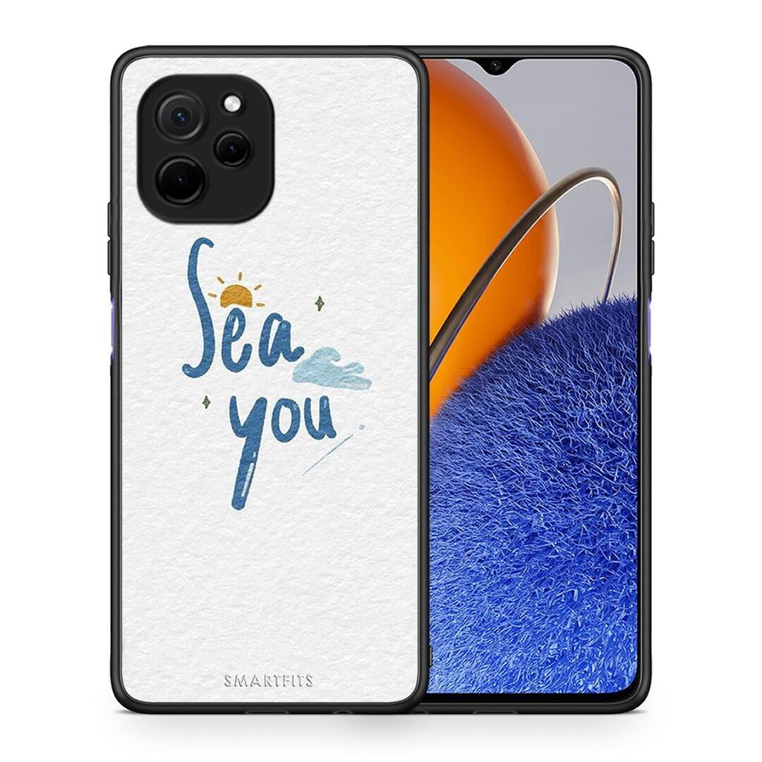 Θήκη Huawei Nova Y61 Sea You από τη Smartfits με σχέδιο στο πίσω μέρος και μαύρο περίβλημα | Huawei Nova Y61 Sea You Case with Colorful Back and Black Bezels