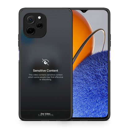 Θήκη Huawei Nova Y61 Sensitive Content από τη Smartfits με σχέδιο στο πίσω μέρος και μαύρο περίβλημα | Huawei Nova Y61 Sensitive Content Case with Colorful Back and Black Bezels