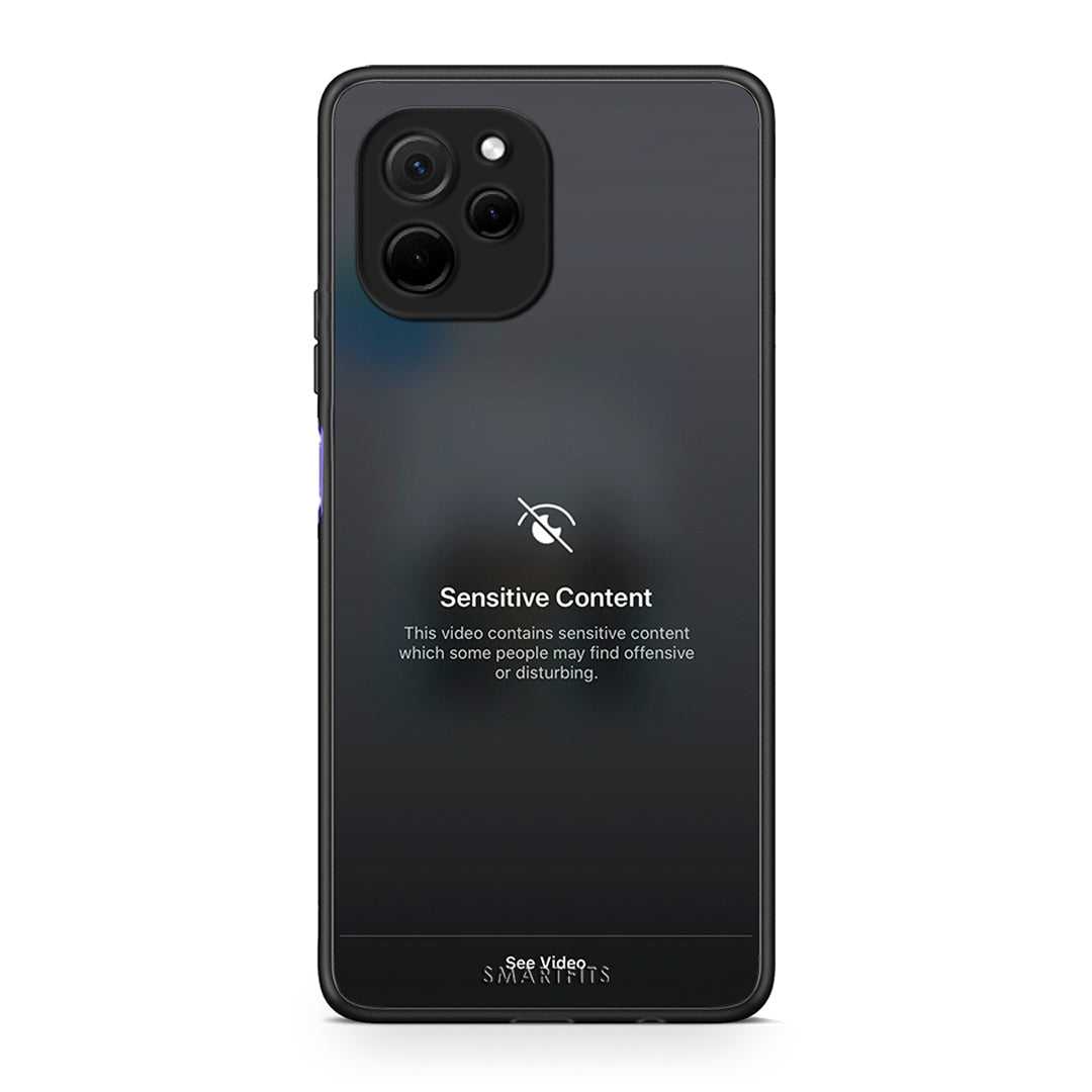 Θήκη Huawei Nova Y61 Sensitive Content από τη Smartfits με σχέδιο στο πίσω μέρος και μαύρο περίβλημα | Huawei Nova Y61 Sensitive Content Case with Colorful Back and Black Bezels