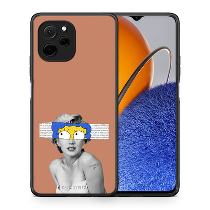 Θήκη Huawei Nova Y61 Sim Merilyn από τη Smartfits με σχέδιο στο πίσω μέρος και μαύρο περίβλημα | Huawei Nova Y61 Sim Merilyn Case with Colorful Back and Black Bezels