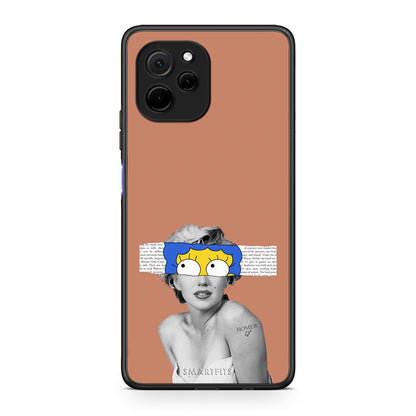 Θήκη Huawei Nova Y61 Sim Merilyn από τη Smartfits με σχέδιο στο πίσω μέρος και μαύρο περίβλημα | Huawei Nova Y61 Sim Merilyn Case with Colorful Back and Black Bezels