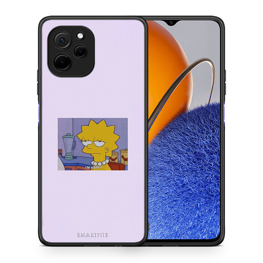 Θήκη Huawei Nova Y61 So Happy από τη Smartfits με σχέδιο στο πίσω μέρος και μαύρο περίβλημα | Huawei Nova Y61 So Happy Case with Colorful Back and Black Bezels