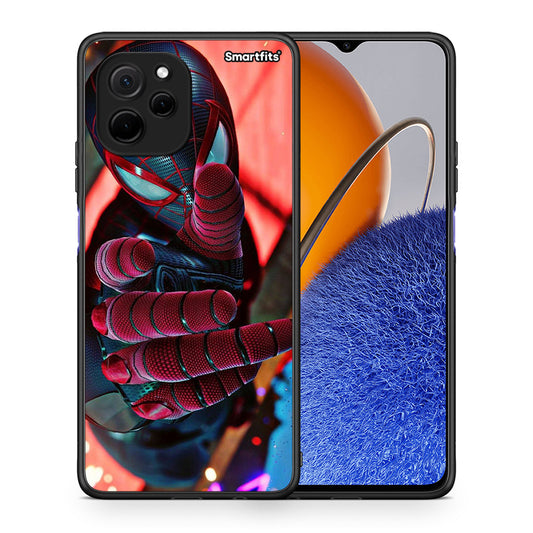 Θήκη Huawei Nova Y61 Spider Hand από τη Smartfits με σχέδιο στο πίσω μέρος και μαύρο περίβλημα | Huawei Nova Y61 Spider Hand Case with Colorful Back and Black Bezels