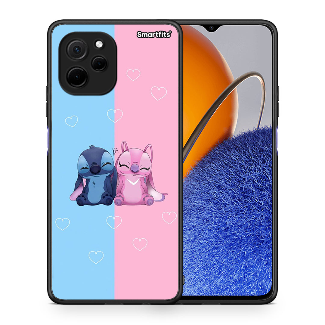 Θήκη Huawei Nova Y61 Stitch And Angel από τη Smartfits με σχέδιο στο πίσω μέρος και μαύρο περίβλημα | Huawei Nova Y61 Stitch And Angel Case with Colorful Back and Black Bezels