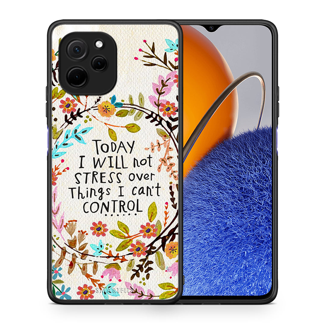 Θήκη Huawei Nova Y61 Stress Over από τη Smartfits με σχέδιο στο πίσω μέρος και μαύρο περίβλημα | Huawei Nova Y61 Stress Over Case with Colorful Back and Black Bezels