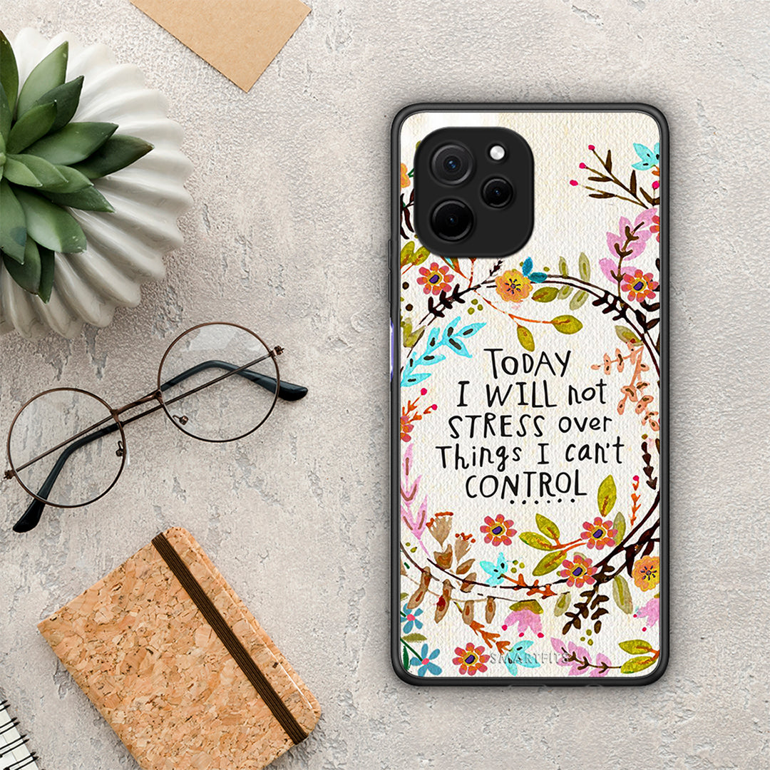 Θήκη Huawei Nova Y61 Stress Over από τη Smartfits με σχέδιο στο πίσω μέρος και μαύρο περίβλημα | Huawei Nova Y61 Stress Over Case with Colorful Back and Black Bezels
