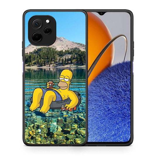 Θήκη Huawei Nova Y61 Summer Happiness από τη Smartfits με σχέδιο στο πίσω μέρος και μαύρο περίβλημα | Huawei Nova Y61 Summer Happiness Case with Colorful Back and Black Bezels