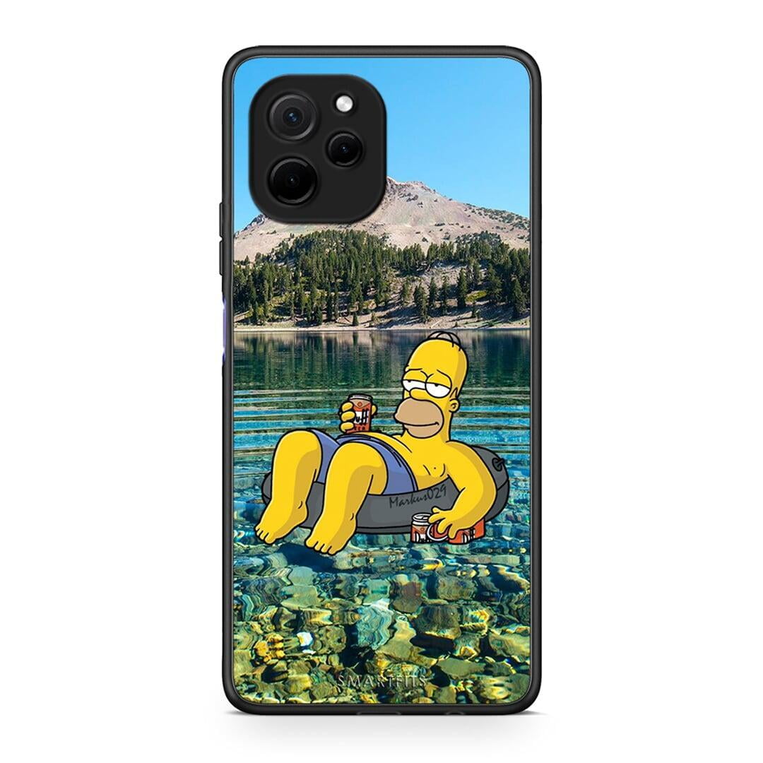 Θήκη Huawei Nova Y61 Summer Happiness από τη Smartfits με σχέδιο στο πίσω μέρος και μαύρο περίβλημα | Huawei Nova Y61 Summer Happiness Case with Colorful Back and Black Bezels