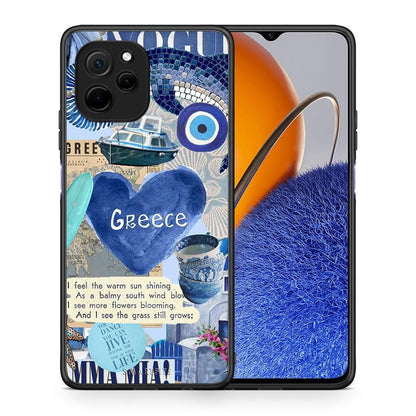 Θήκη Huawei Nova Y61 Summer In Greece από τη Smartfits με σχέδιο στο πίσω μέρος και μαύρο περίβλημα | Huawei Nova Y61 Summer In Greece Case with Colorful Back and Black Bezels