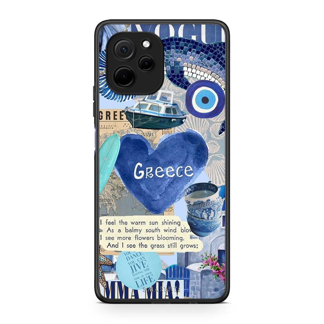 Θήκη Huawei Nova Y61 Summer In Greece από τη Smartfits με σχέδιο στο πίσω μέρος και μαύρο περίβλημα | Huawei Nova Y61 Summer In Greece Case with Colorful Back and Black Bezels