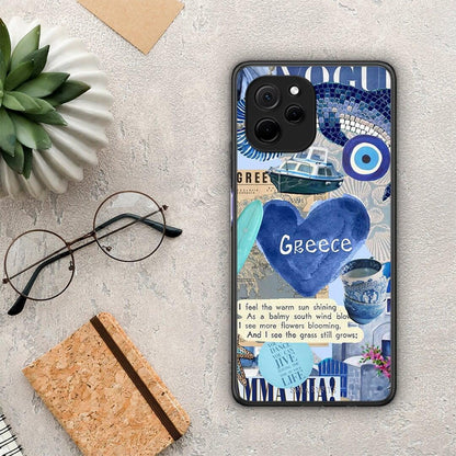 Θήκη Huawei Nova Y61 Summer In Greece από τη Smartfits με σχέδιο στο πίσω μέρος και μαύρο περίβλημα | Huawei Nova Y61 Summer In Greece Case with Colorful Back and Black Bezels