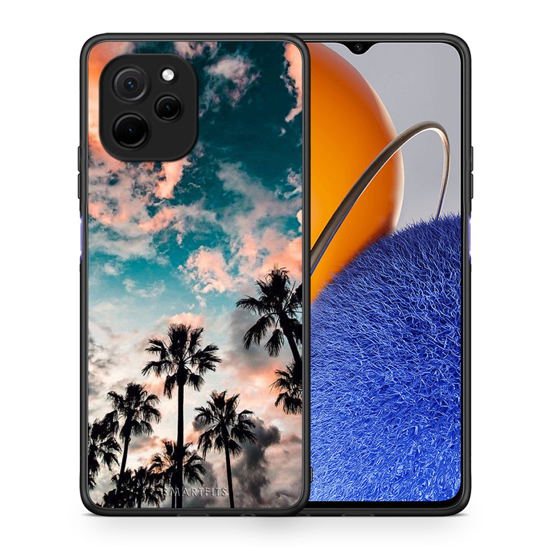 Θήκη Huawei Nova Y61 Summer Sky από τη Smartfits με σχέδιο στο πίσω μέρος και μαύρο περίβλημα | Huawei Nova Y61 Summer Sky Case with Colorful Back and Black Bezels