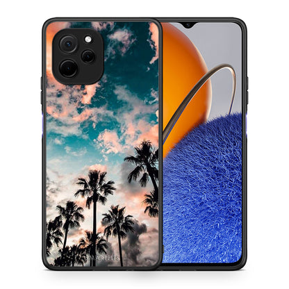 Θήκη Huawei Nova Y61 Summer Sky από τη Smartfits με σχέδιο στο πίσω μέρος και μαύρο περίβλημα | Huawei Nova Y61 Summer Sky Case with Colorful Back and Black Bezels