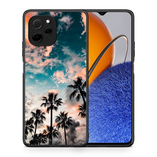 Θήκη Huawei Nova Y61 Summer Sky από τη Smartfits με σχέδιο στο πίσω μέρος και μαύρο περίβλημα | Huawei Nova Y61 Summer Sky Case with Colorful Back and Black Bezels