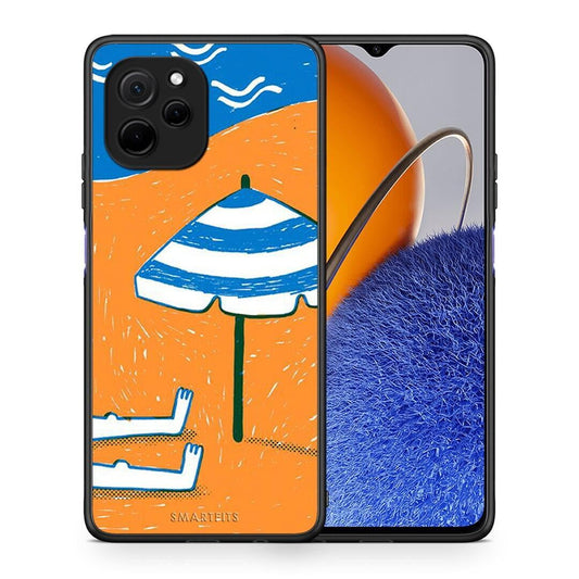 Θήκη Huawei Nova Y61 Summering από τη Smartfits με σχέδιο στο πίσω μέρος και μαύρο περίβλημα | Huawei Nova Y61 Summering Case with Colorful Back and Black Bezels