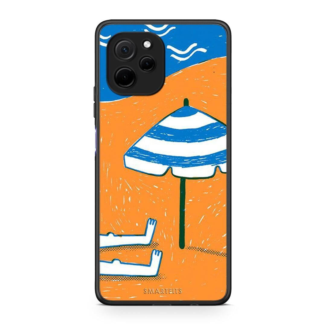 Θήκη Huawei Nova Y61 Summering από τη Smartfits με σχέδιο στο πίσω μέρος και μαύρο περίβλημα | Huawei Nova Y61 Summering Case with Colorful Back and Black Bezels