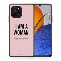 Thumbnail for Θήκη Huawei Nova Y61 Superpower Woman από τη Smartfits με σχέδιο στο πίσω μέρος και μαύρο περίβλημα | Huawei Nova Y61 Superpower Woman Case with Colorful Back and Black Bezels