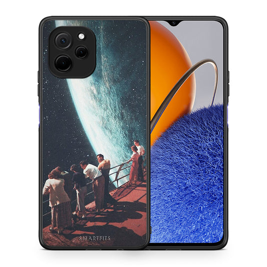 Θήκη Huawei Nova Y61 Surreal View από τη Smartfits με σχέδιο στο πίσω μέρος και μαύρο περίβλημα | Huawei Nova Y61 Surreal View Case with Colorful Back and Black Bezels
