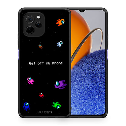 Θήκη Huawei Nova Y61 Text AFK από τη Smartfits με σχέδιο στο πίσω μέρος και μαύρο περίβλημα | Huawei Nova Y61 Text AFK Case with Colorful Back and Black Bezels