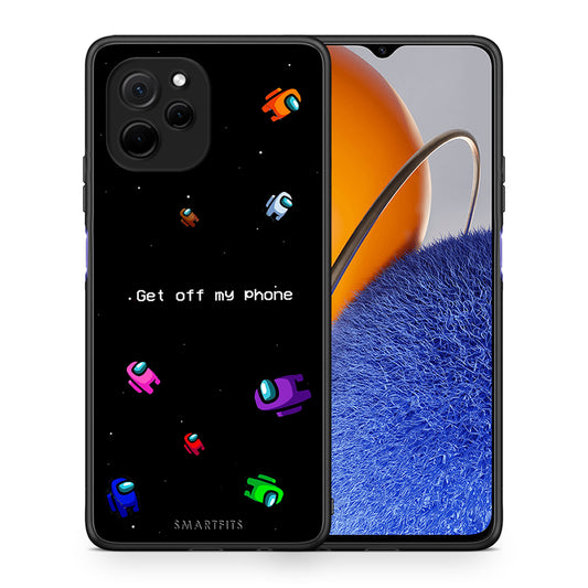 Θήκη Huawei Nova Y61 Text AFK από τη Smartfits με σχέδιο στο πίσω μέρος και μαύρο περίβλημα | Huawei Nova Y61 Text AFK Case with Colorful Back and Black Bezels