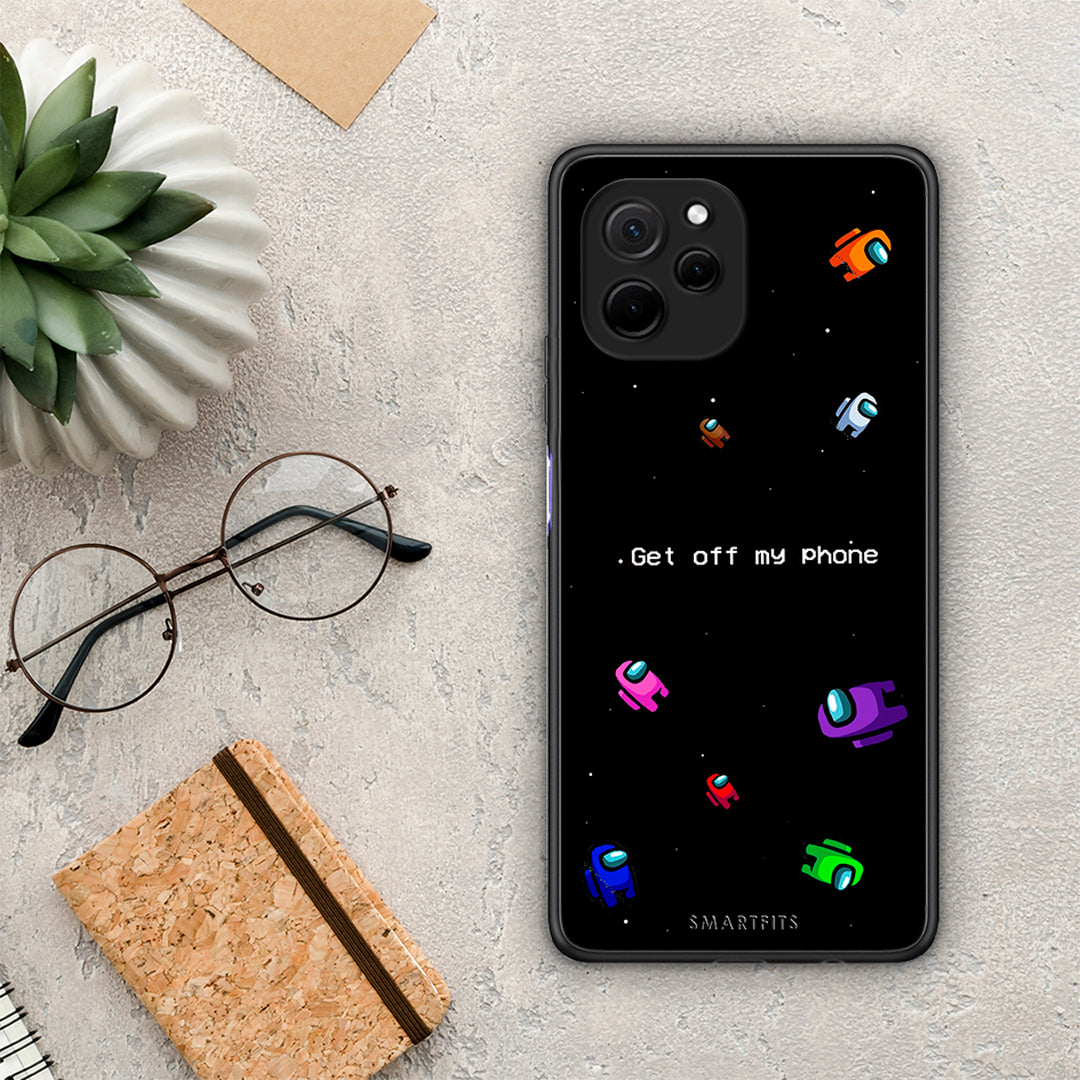 Θήκη Huawei Nova Y61 Text AFK από τη Smartfits με σχέδιο στο πίσω μέρος και μαύρο περίβλημα | Huawei Nova Y61 Text AFK Case with Colorful Back and Black Bezels