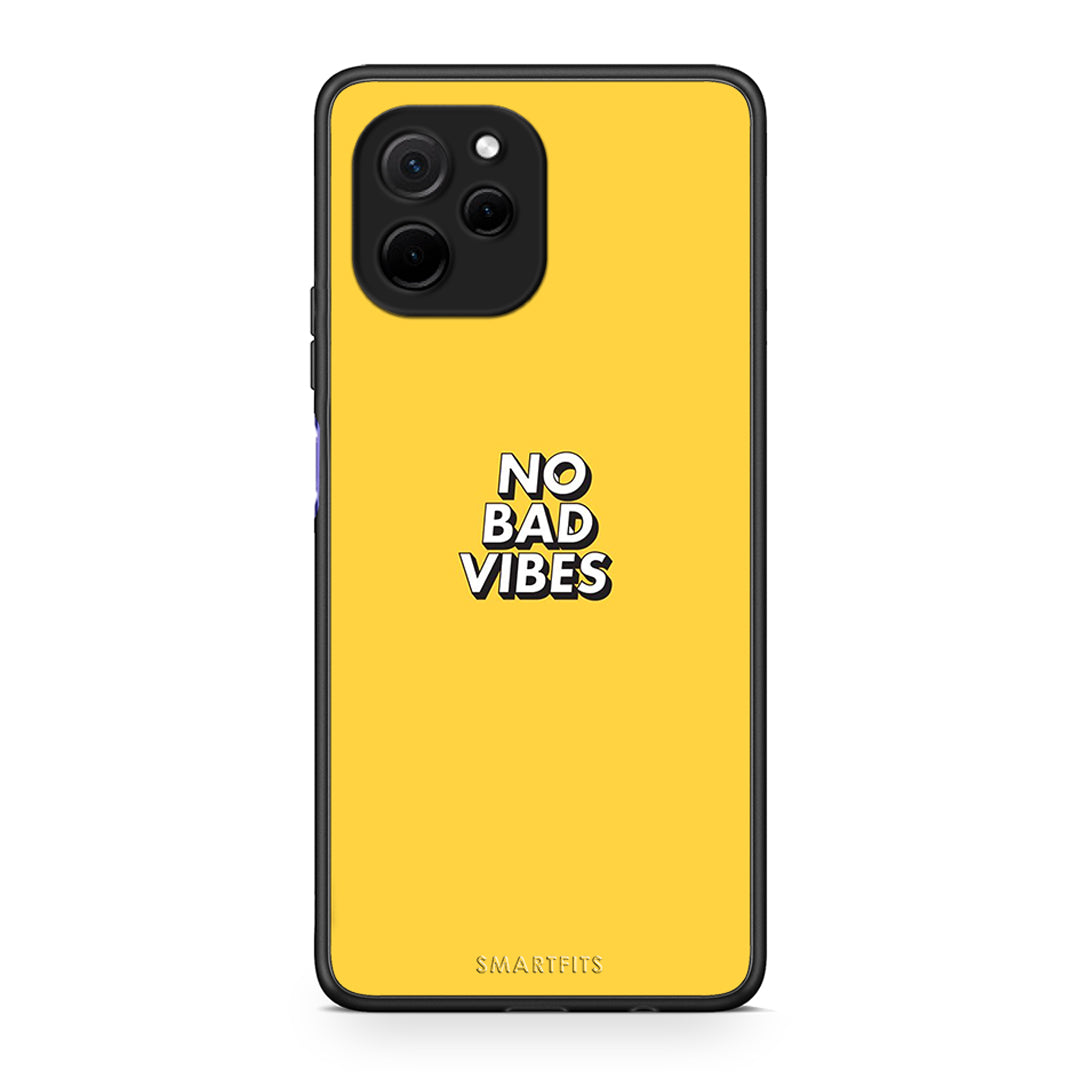 Θήκη Huawei Nova Y61 Text Vibes από τη Smartfits με σχέδιο στο πίσω μέρος και μαύρο περίβλημα | Huawei Nova Y61 Text Vibes Case with Colorful Back and Black Bezels