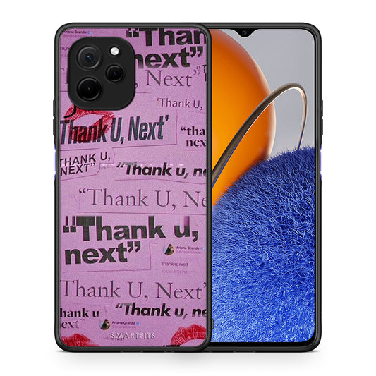 Θήκη Huawei Nova Y61 Thank You Next από τη Smartfits με σχέδιο στο πίσω μέρος και μαύρο περίβλημα | Huawei Nova Y61 Thank You Next Case with Colorful Back and Black Bezels