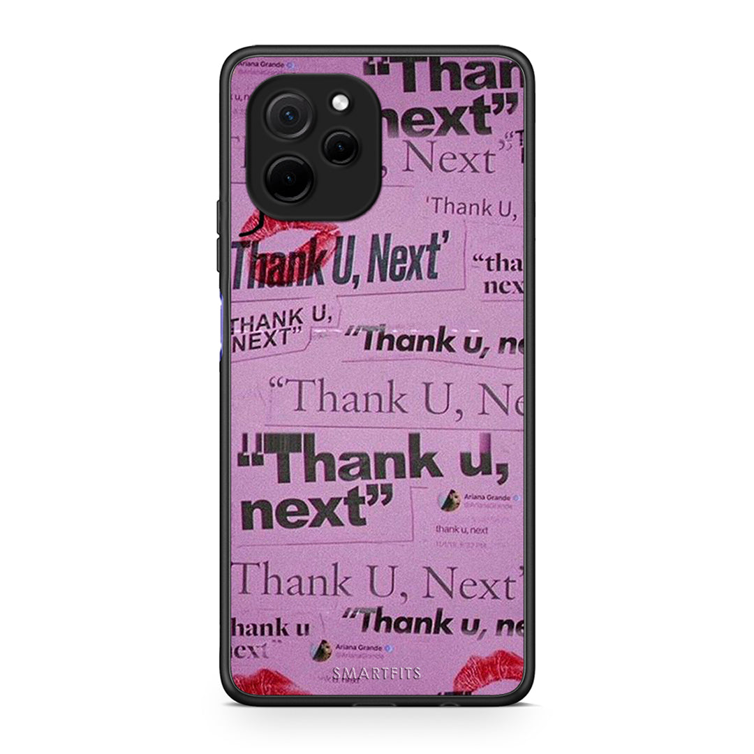 Θήκη Huawei Nova Y61 Thank You Next από τη Smartfits με σχέδιο στο πίσω μέρος και μαύρο περίβλημα | Huawei Nova Y61 Thank You Next Case with Colorful Back and Black Bezels