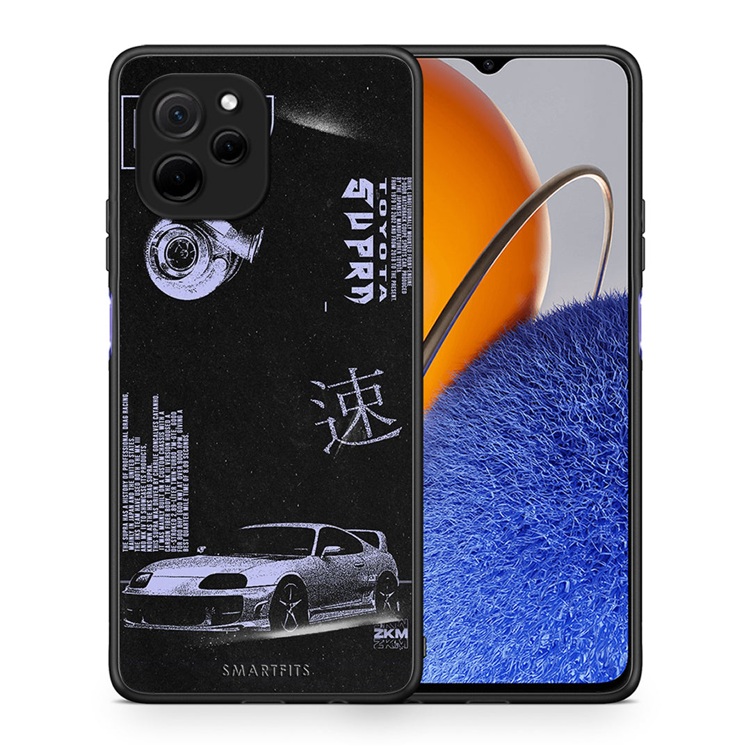 Θήκη Huawei Nova Y61 Tokyo Drift από τη Smartfits με σχέδιο στο πίσω μέρος και μαύρο περίβλημα | Huawei Nova Y61 Tokyo Drift Case with Colorful Back and Black Bezels